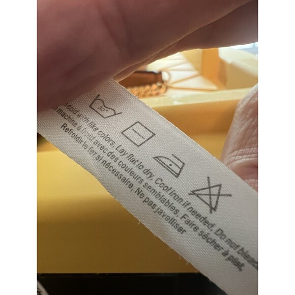 Fleur Du Mal Wide Leg Tuxedo Pants High Rise Size XS Ivory / Black  $395 - Picture 8 of 8